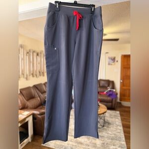 Figs Kade Cargo Scrub Pants- Charcoal